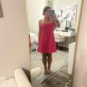 Likely Fuchsia One-Shoulder Dress